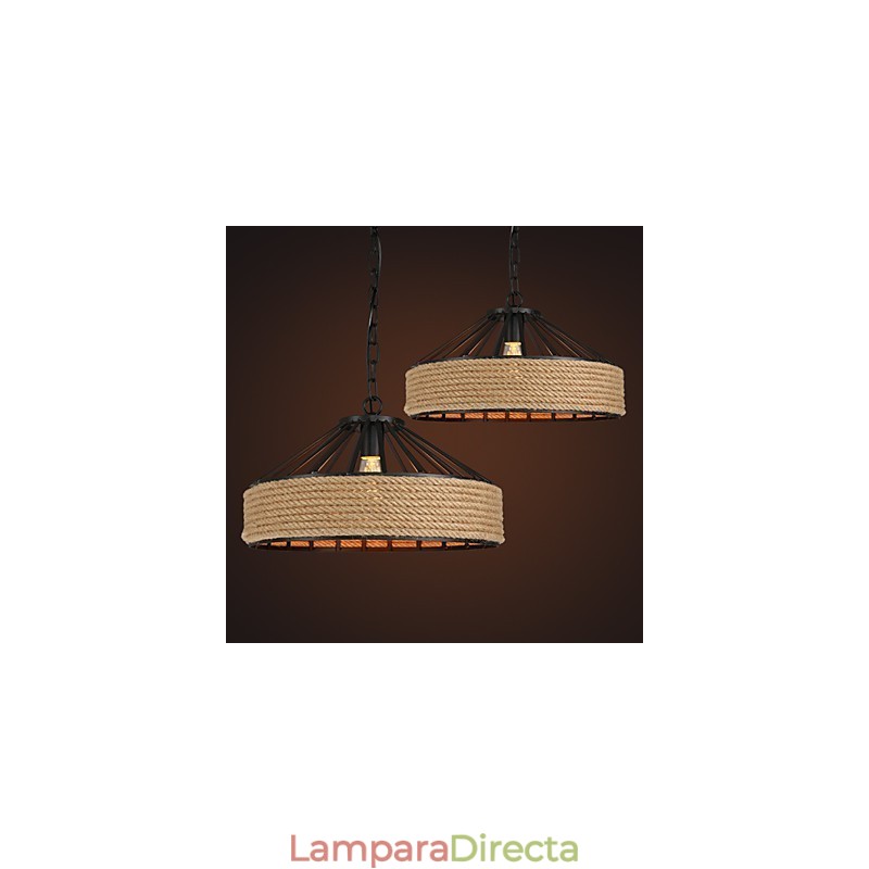 Lámpara colgante de metal creativa Lámparas colgantes modernas Lámpara colgante de café
