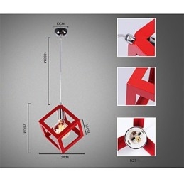 Lámpara de araña de metal con pintura de estilo mini clásico tradicional