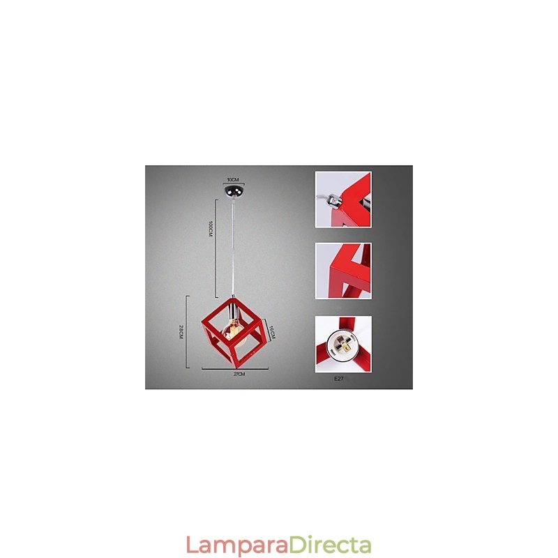 Lámpara de araña de metal con pintura de estilo mini clásico tradicional