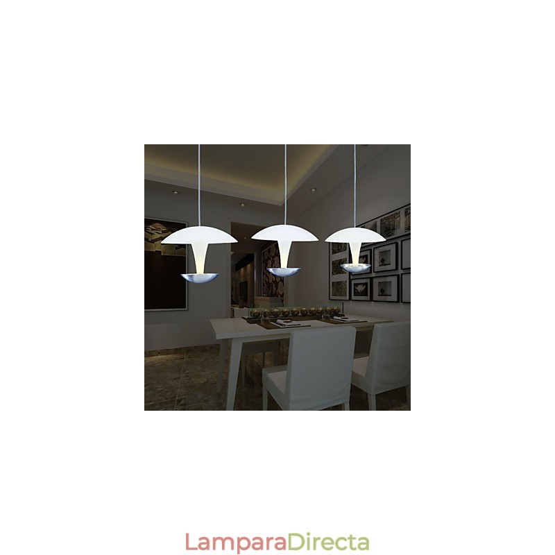 Lámpara colgante de metal con pintura moderna