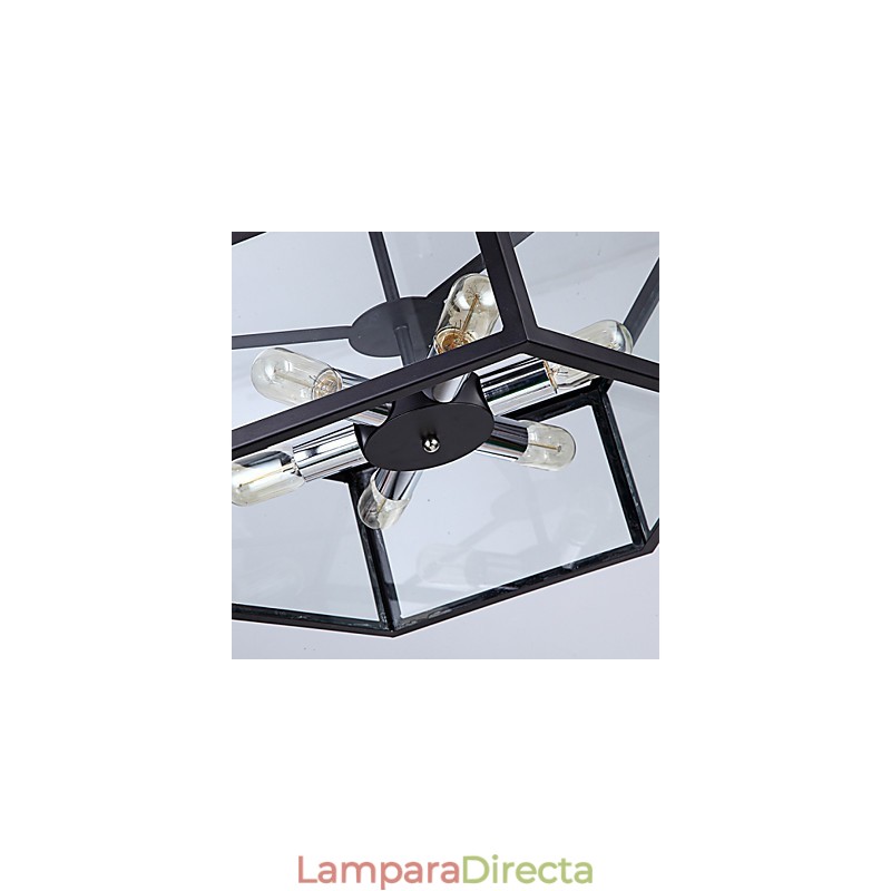 Lámpara de araña de cristal moderna minimalista mediterránea para cafetería, lámparas nórdicas.