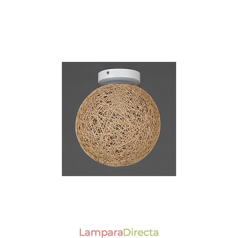 La caña forma una bola de cáñamo, moda creativa y para absorber la luz de la cúpula.