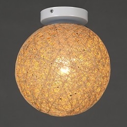 La caña forma una bola de cáñamo, moda creativa y para absorber la luz de la cúpula.