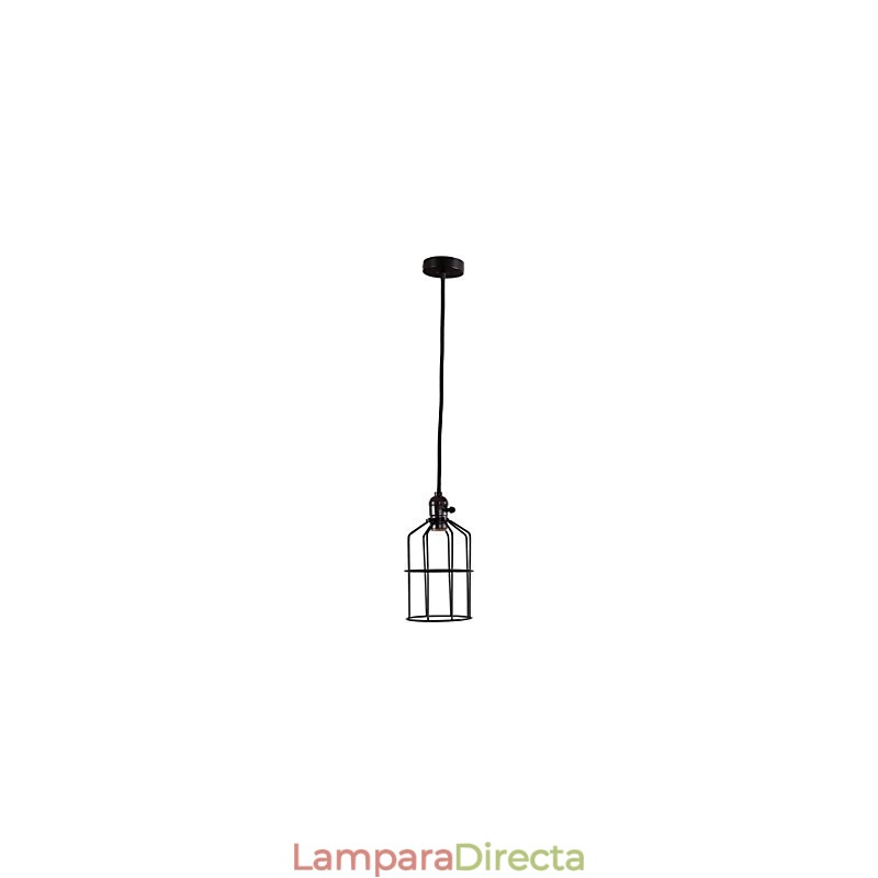Lámpara colgante de metal con pintura estilo mini retro para garaje