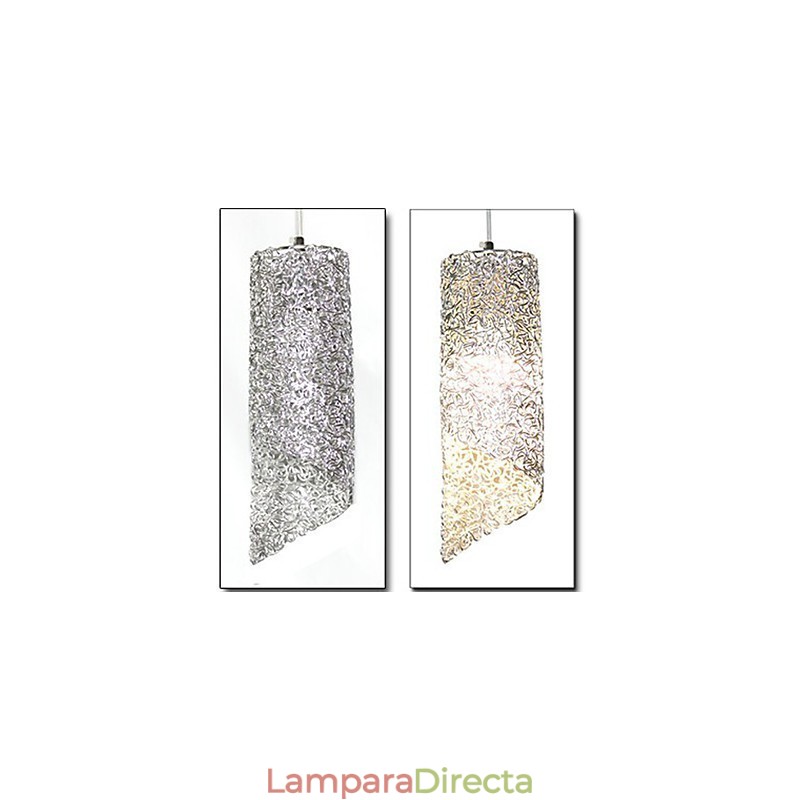 Lámparas creativas de un solo cabezal cilíndricas redondas y largas de aluminio.
