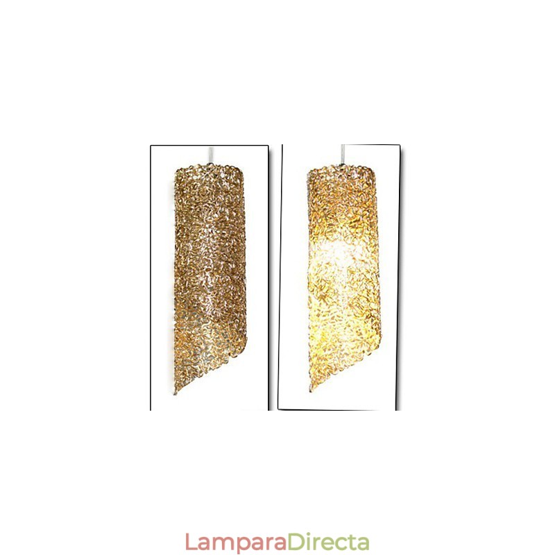 Lámparas creativas de un solo cabezal cilíndricas redondas y largas de aluminio.