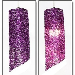 Lámparas creativas de un solo cabezal cilíndricas redondas y largas de aluminio.