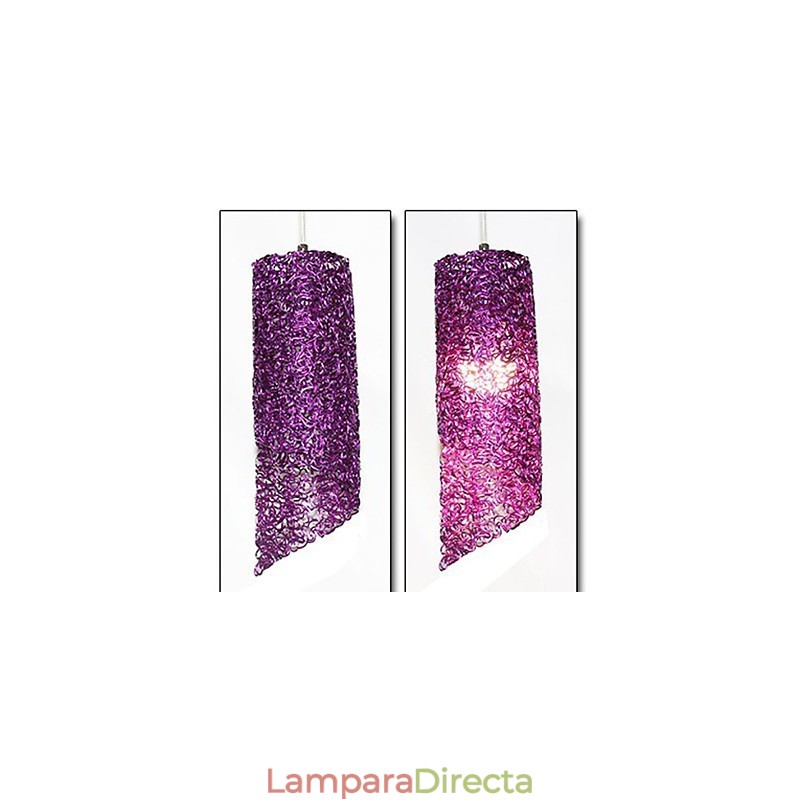Lámparas creativas de un solo cabezal cilíndricas redondas y largas de aluminio.