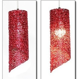 Lámparas creativas de un solo cabezal cilíndricas redondas y largas de aluminio.