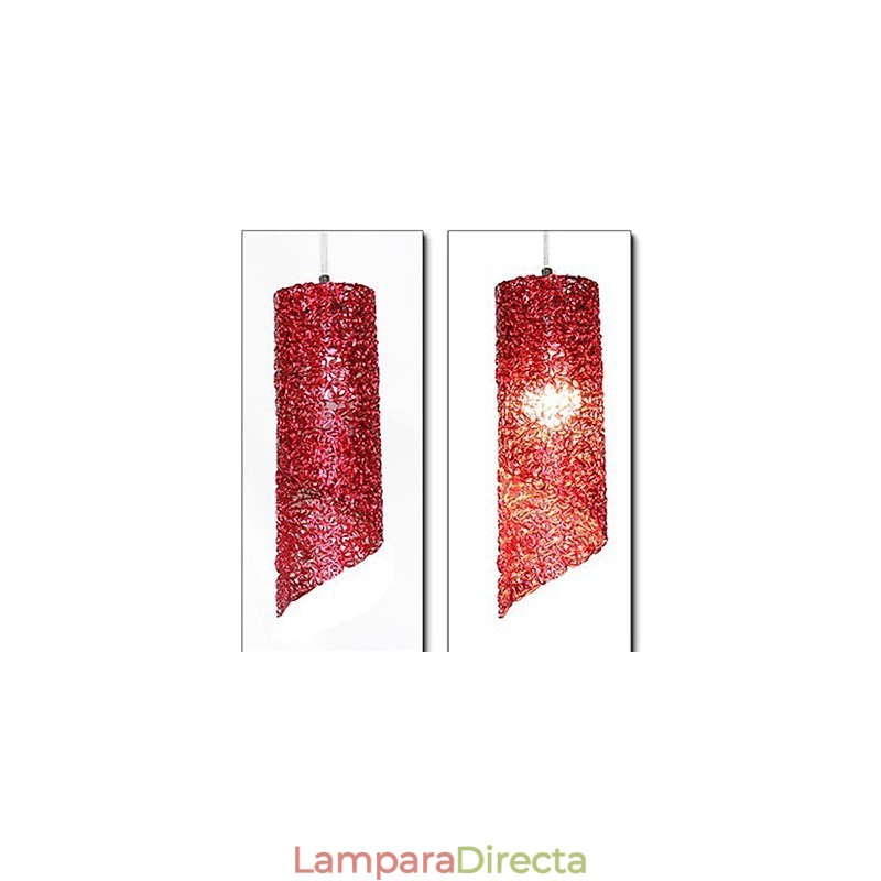 Lámparas creativas de un solo cabezal cilíndricas redondas y largas de aluminio.