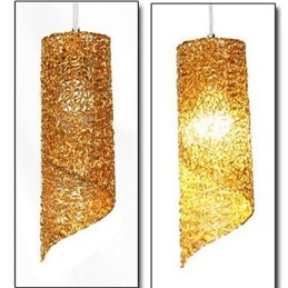 Lámparas creativas de un solo cabezal cilíndricas redondas y largas de aluminio.
