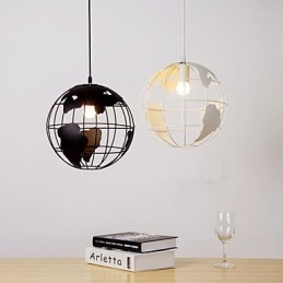 Lámpara colgante de globo de estilo rural contemporáneo moderno