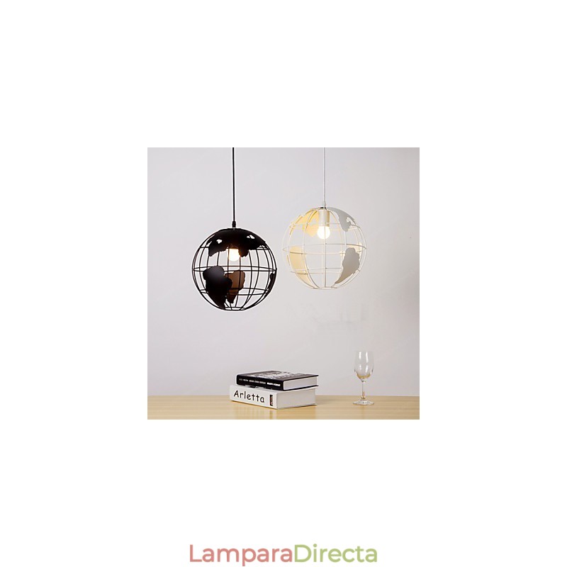 Lámpara colgante de globo de estilo rural contemporáneo moderno