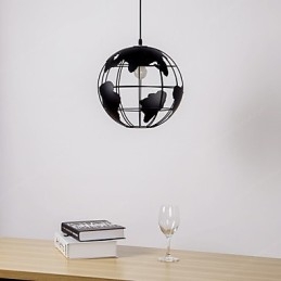 Lámpara colgante de globo de estilo rural contemporáneo moderno