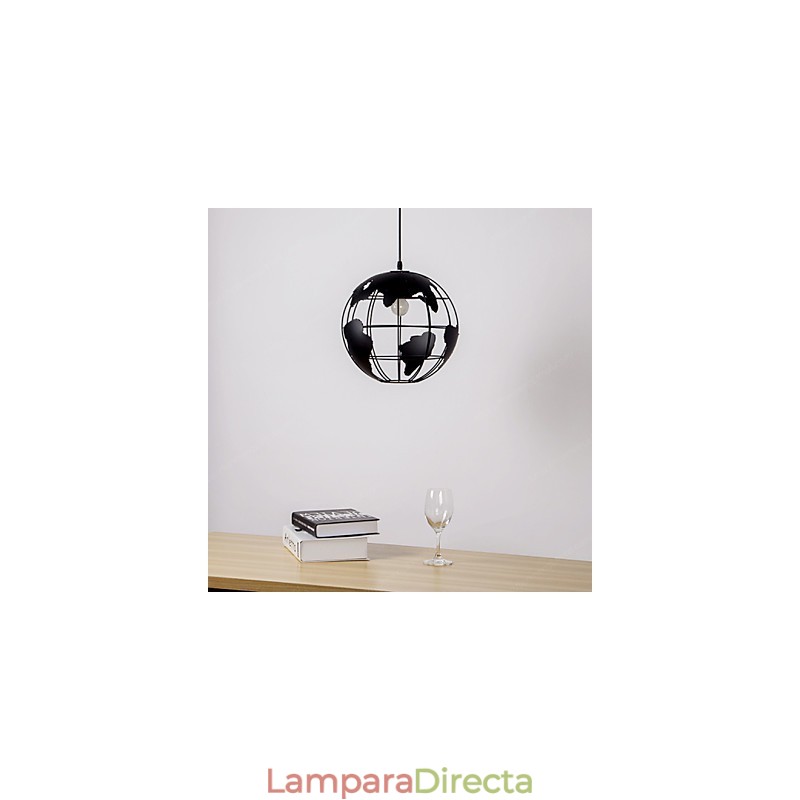 Lámpara colgante de globo de estilo rural contemporáneo moderno