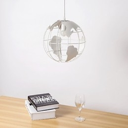 Lámpara colgante de globo de estilo rural contemporáneo moderno