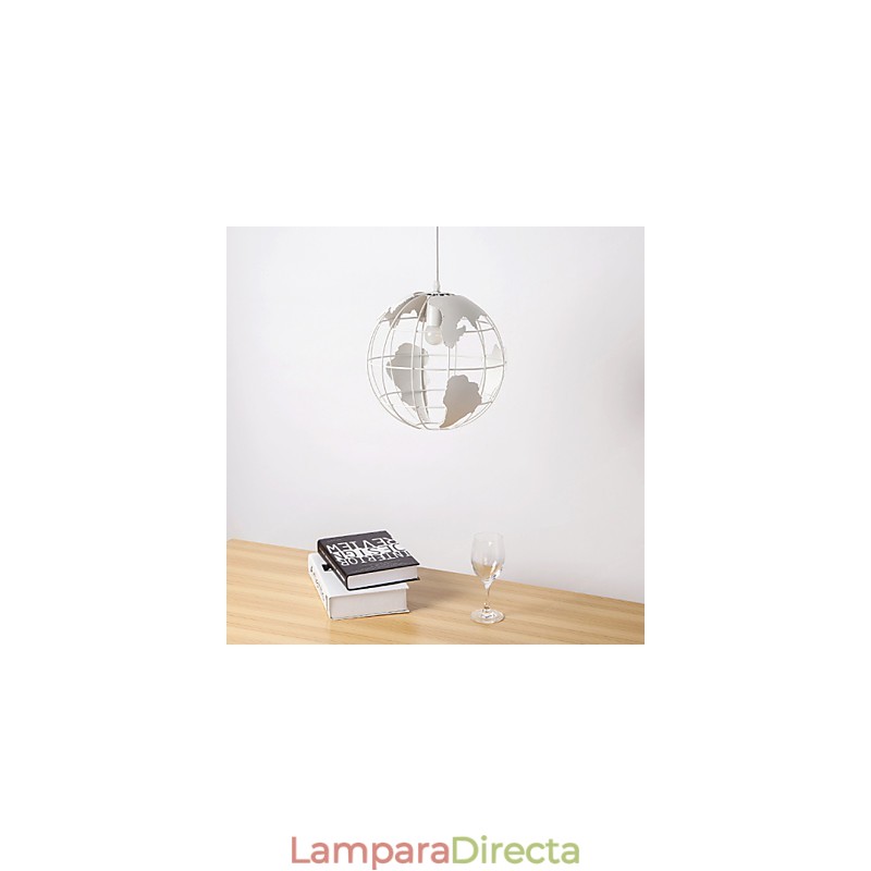 Lámpara colgante de globo de estilo rural contemporáneo moderno