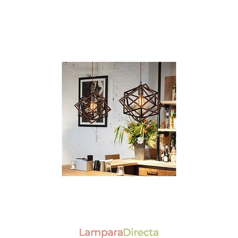 Lámparas de techo de metal clásicas retro, lámparas colgantes sencillas, lámpara colgante de cafetería