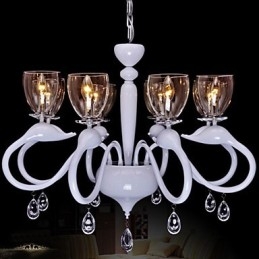 Lámpara colgante de cristal de estilo europeo con individualidad y creatividad.
