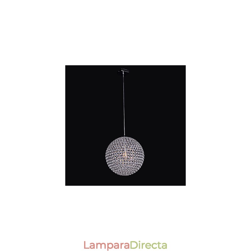 Lámpara de araña de cristal K9 con marco de metal esférico simple