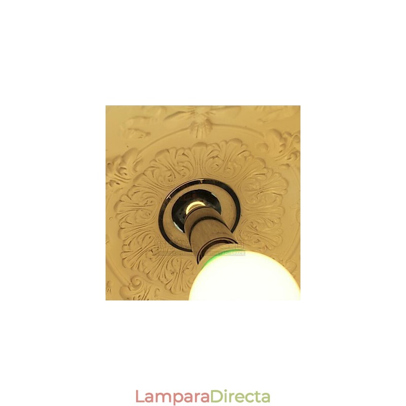 Lámpara colgante de resina con pintura contemporánea moderna
