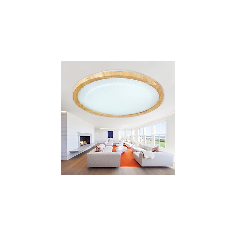 Lámpara colgante de bambú de madera, estilo campestre, contemporáneo y moderno.