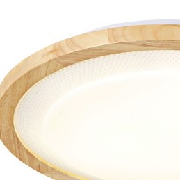 Lámpara colgante de bambú de madera, estilo campestre, contemporáneo y moderno.