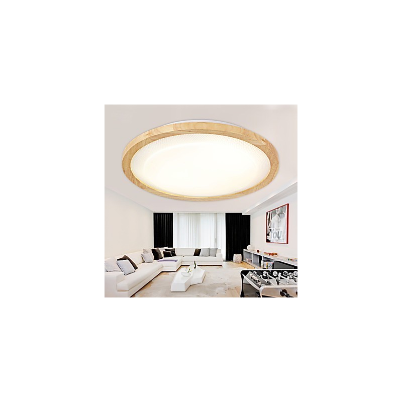 Lámpara colgante de bambú de madera, estilo campestre, contemporáneo y moderno.