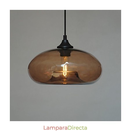 Lámpara colgante moderna de 1 luz con pantalla transparente Lámpara colgante moderna de 1 luz con pantalla transparente