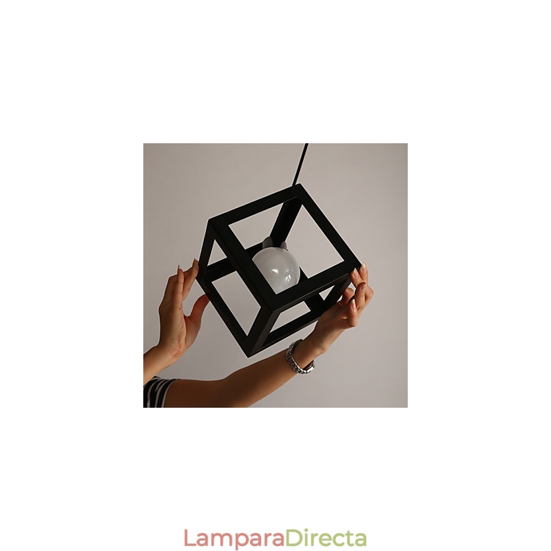 Lámpara de araña de hierro forjado, creativa, contemporánea y contraída, de un solo cabezal