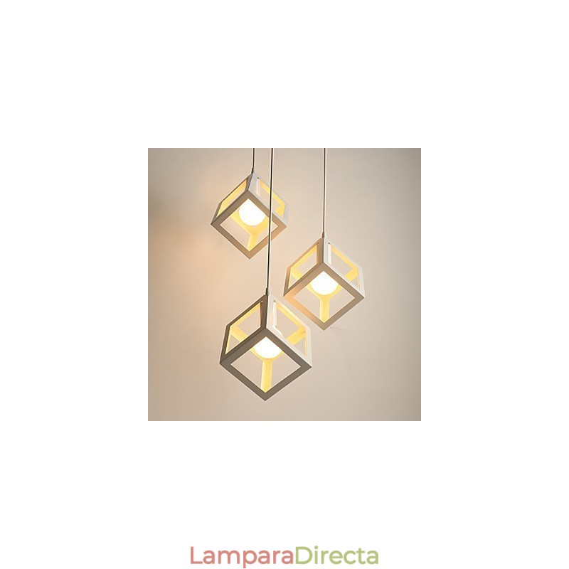 Lámpara de araña de hierro forjado, creativa, contemporánea y contraída, de un solo cabezal
