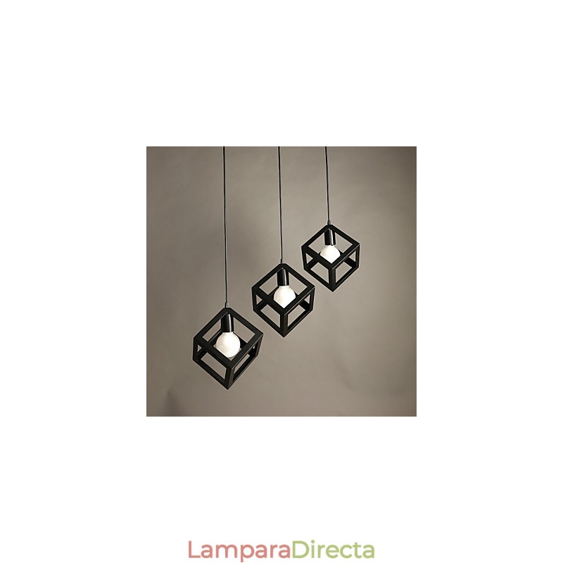 Lámpara de araña de hierro forjado, creativa, contemporánea y contraída, de un solo cabezal