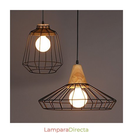 Lámpara de araña nórdica creativa de hierro forjado para cafetería, estilo retro, con red colgante Lámpara de araña nórdica creativa de hierro forjado para cafetería, estilo retro, con red colgante