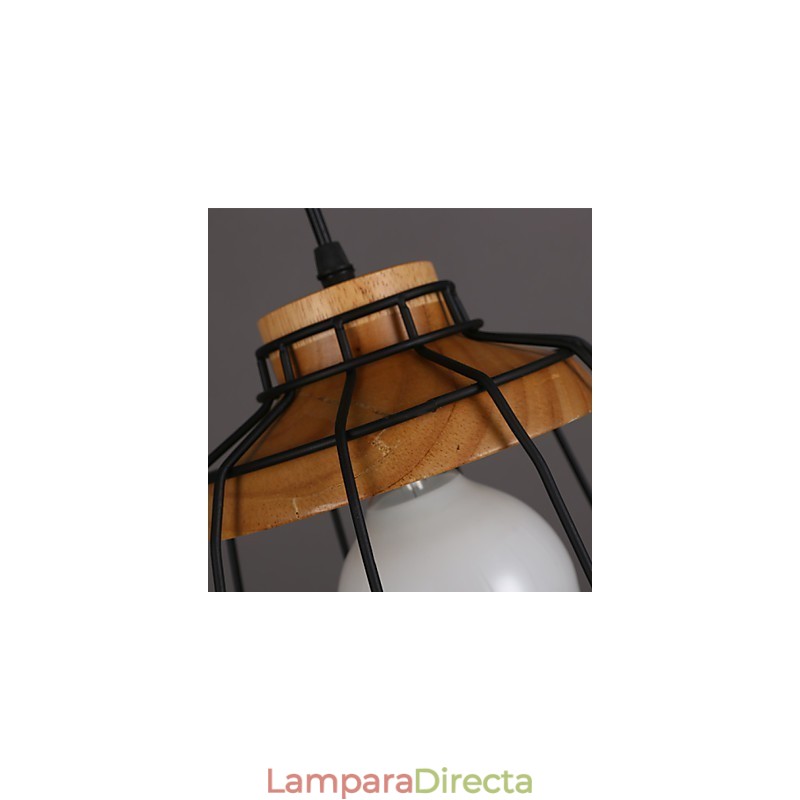 Lámpara de araña nórdica creativa de hierro forjado para cafetería, estilo retro, con red colgante
