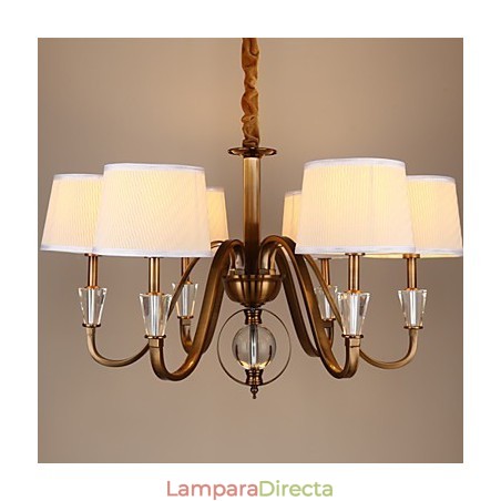 Lámpara de araña de metal galvanizado estilo mini cristal vintage estilo rústico Lodge Lámpara de araña de metal galvanizado estilo mini cristal vintage estilo rústico Lodge