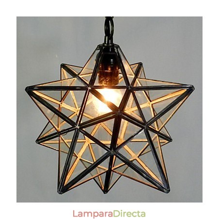 Lámpara de araña contemporánea y con diseño de estrella del Pentágono Lámpara de araña contemporánea y con diseño de estrella del Pentágono