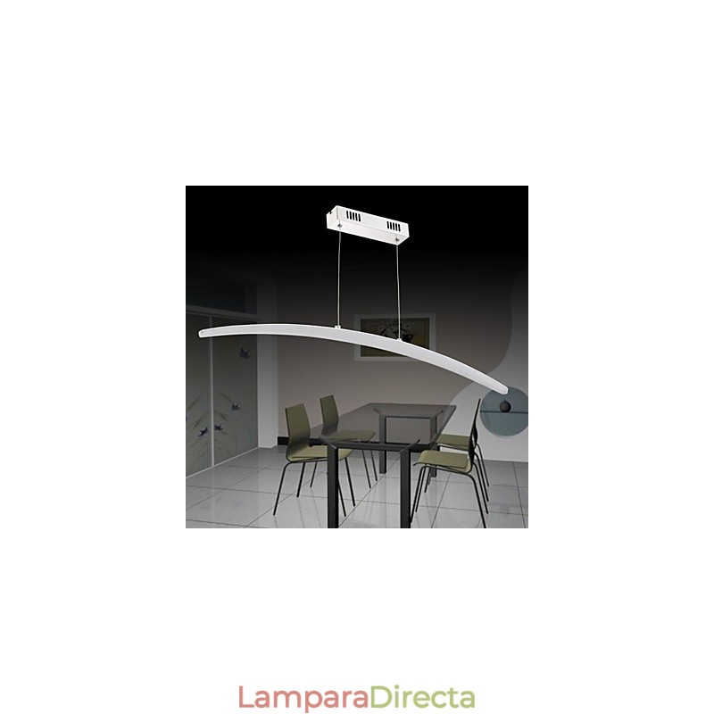Lámpara colgante moderna contemporánea de metal galvanizado acrílico