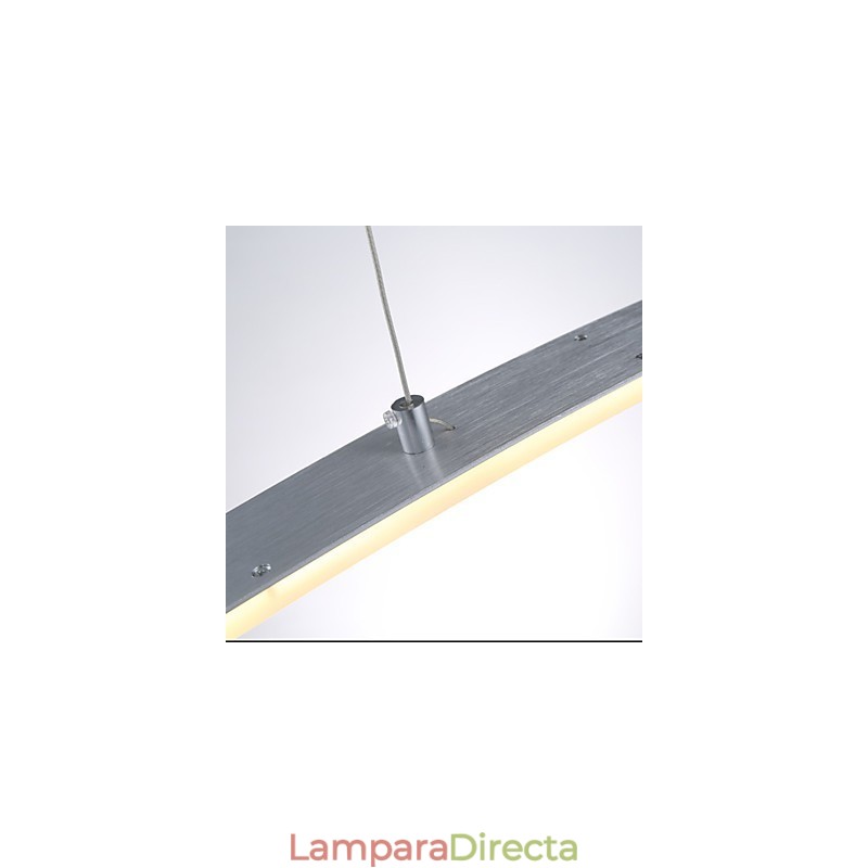 Lámpara colgante moderna contemporánea de metal galvanizado acrílico