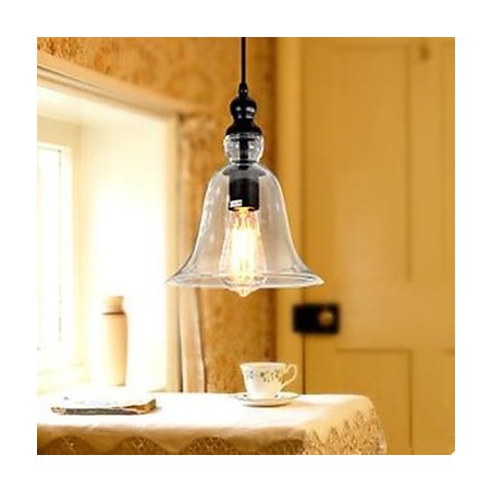 Lámpara de araña de cristal estilo loft con diseño europeo en forma de campana Lámpara de araña de cristal estilo loft con diseño europeo en forma de campana