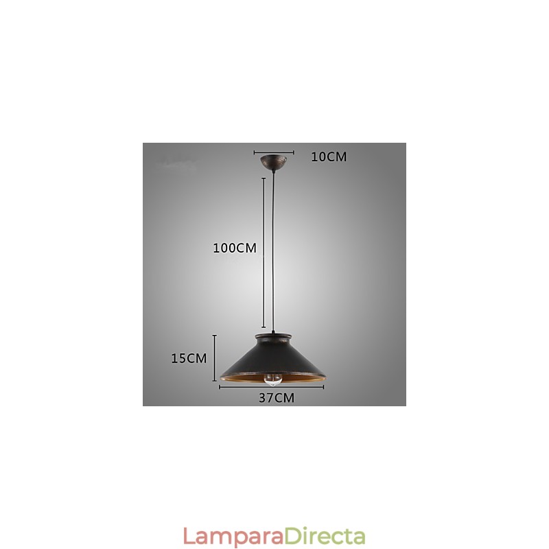 Lámpara colgante de metal de diseñadores retro