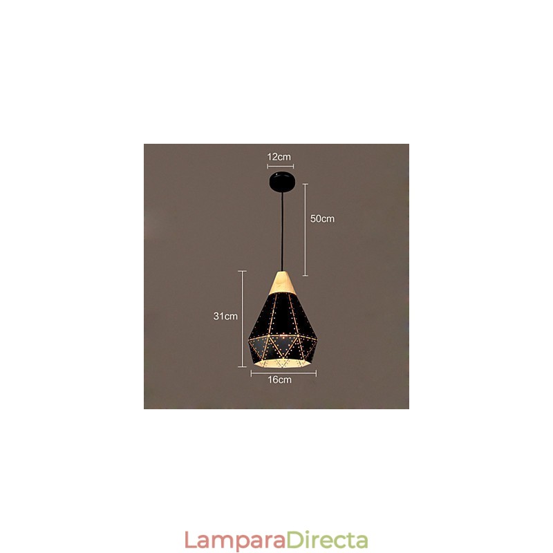 Lámparas de techo de metal clásicas retro, lámparas colgantes sencillas, lámpara colgante de cafetería