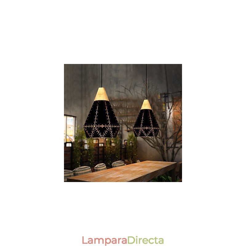 Lámparas de techo de metal clásicas retro, lámparas colgantes sencillas, lámpara colgante de cafetería