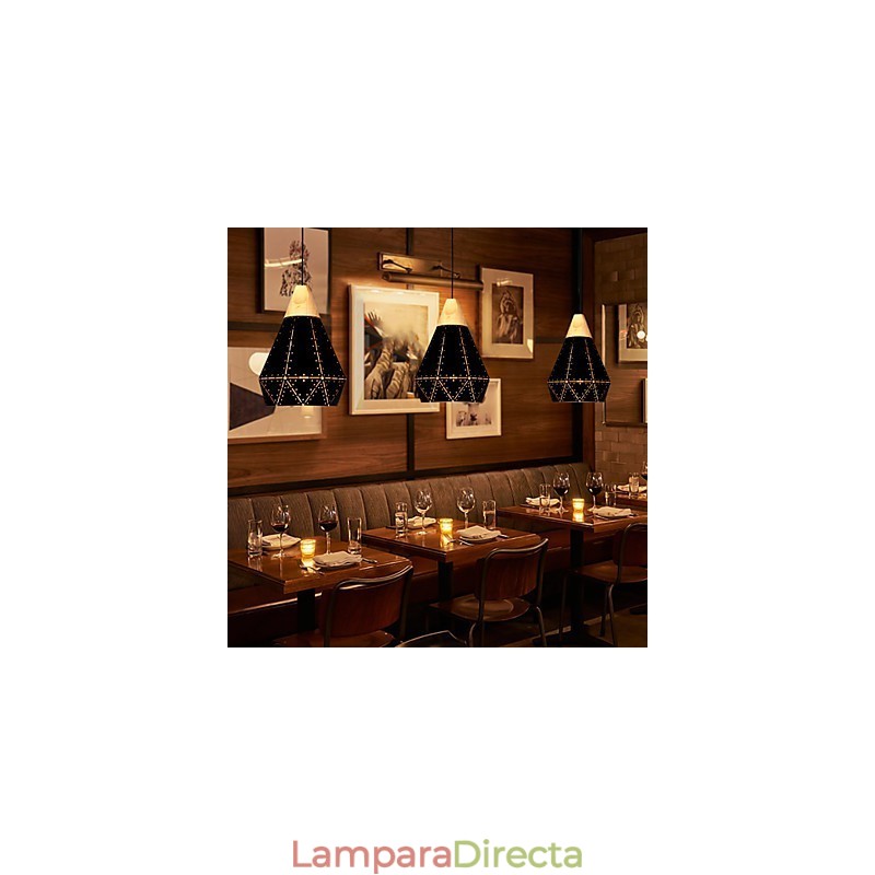Lámparas de techo de metal clásicas retro, lámparas colgantes sencillas, lámpara colgante de cafetería
