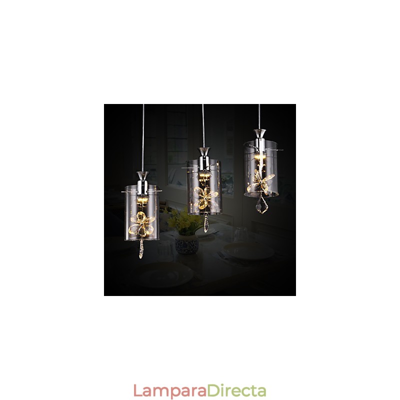 Lámpara colgante de cristal moderna y contemporánea de otros tipos de vidrio