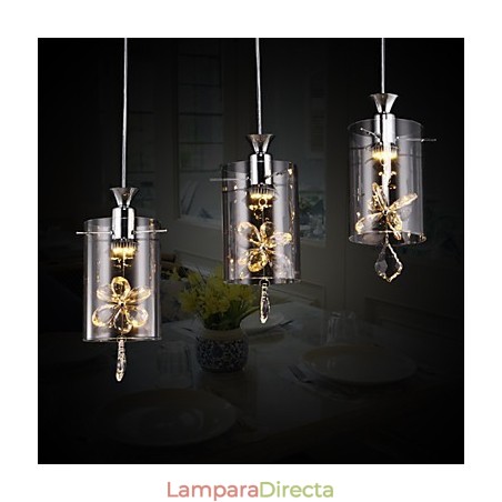 Lámpara colgante de cristal moderna y contemporánea de otros tipos de vidrio Lámpara colgante de cristal moderna y contemporánea de otros tipos de vidrio