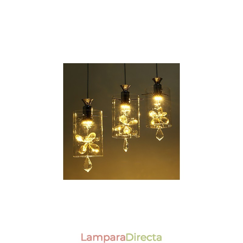 Lámpara colgante de cristal moderna y contemporánea de otros tipos de vidrio