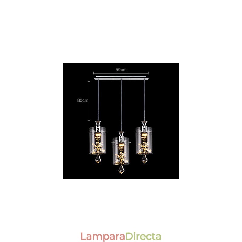 Lámpara colgante de cristal moderna y contemporánea de otros tipos de vidrio
