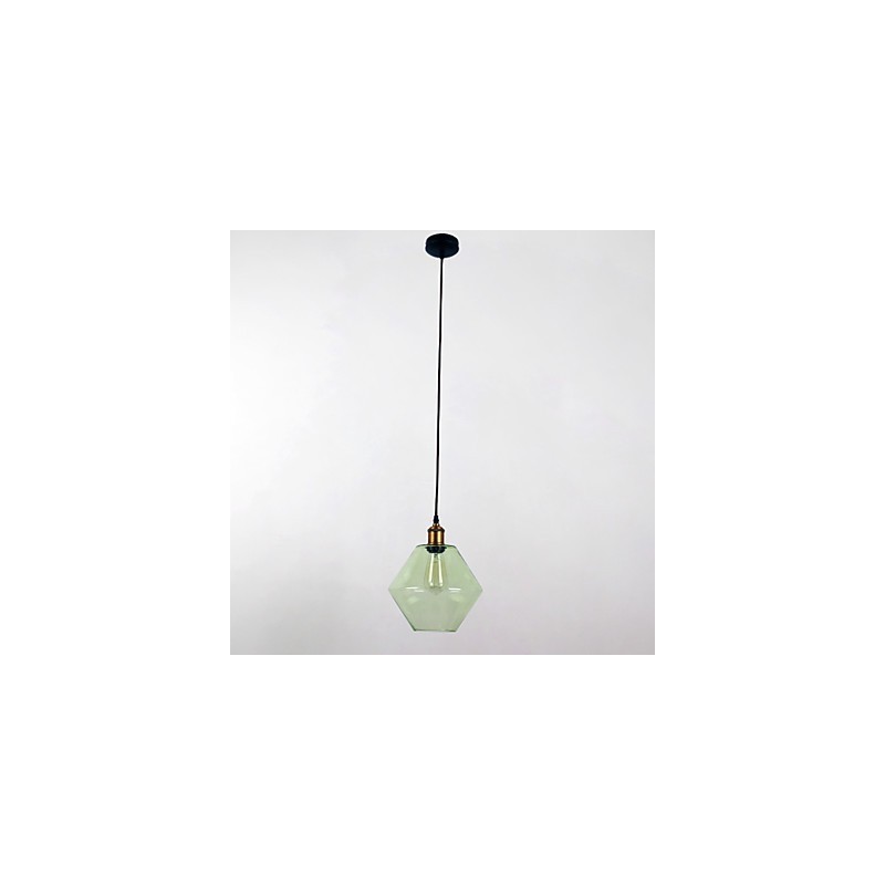 Lámpara colgante minimalista artística de vidrio de 1 luz