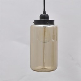 Lámpara de araña minimalista retro americana de un solo cristal