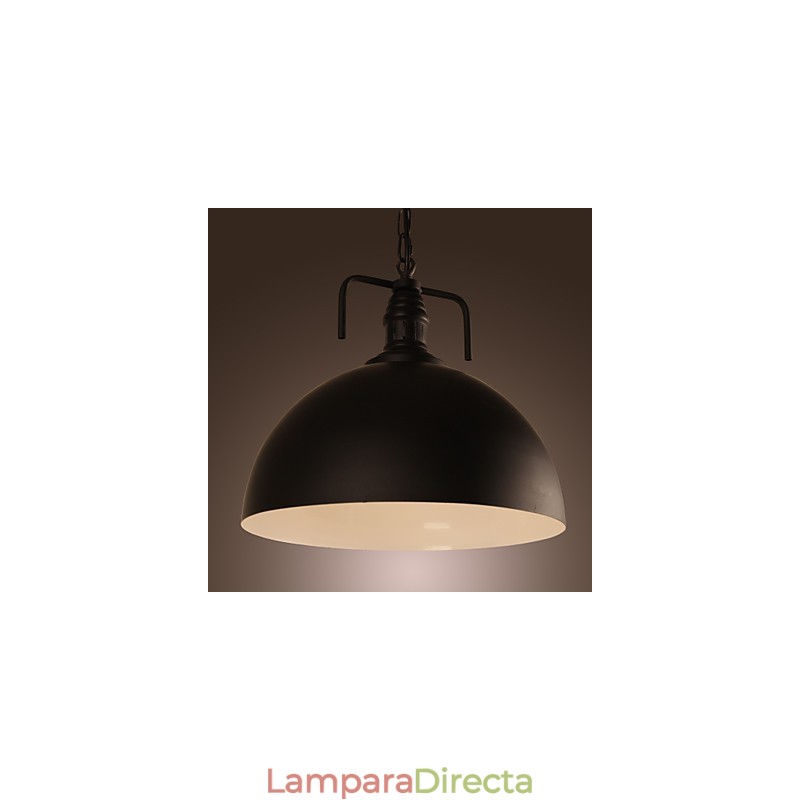 Lámpara colgante con pintura en estilo mini, estilo cuenco retro clásico tradicional